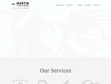 Tablet Screenshot of drmartintraynor.com